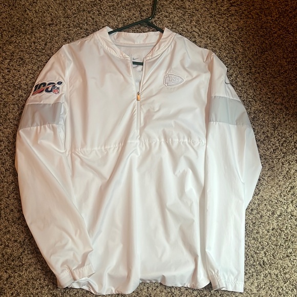 KC Chiefs 1/4 Zip Windbreaker - Picture 1 of 5